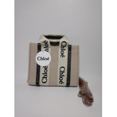 Chloe Woody tote küçük deri