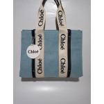 Chloe Woody tote orta  boy deri