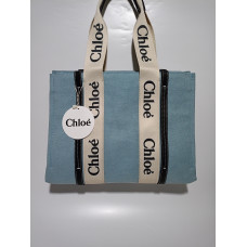 Chloe Woody tote orta  boy deri