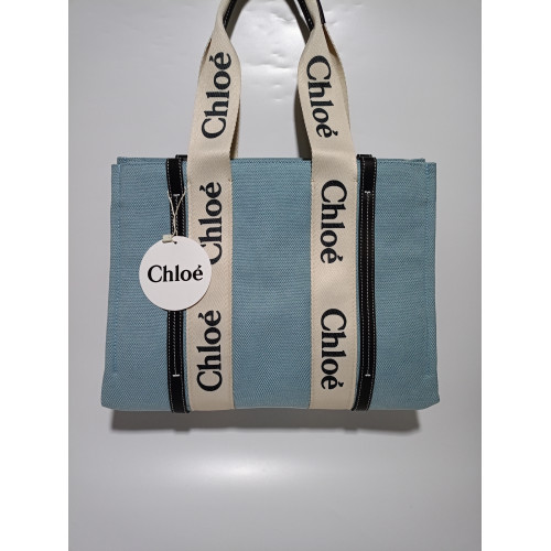 Chloe Woody tote orta  boy deri