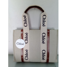 Chloe Woody tote orta  boy deri