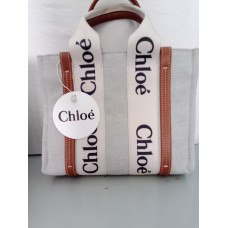 Chloe Woody tote küçük deri