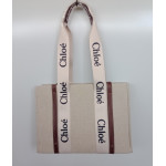 Chloe Woody tote orta  boy deri