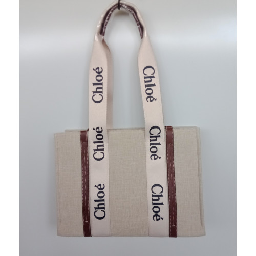 Chloe Woody tote orta  boy deri