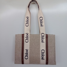 Chloe Woody tote orta  boy deri