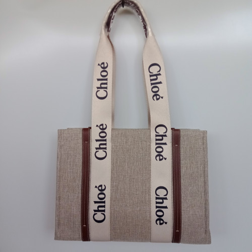 Chloe Woody tote orta  boy deri
